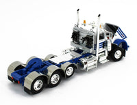 2023 DCP 1:64 *WHITE & BLUE* 389 Peterbilt & ERMC Hydra-Steer BRIDGE BEAM LOAD
