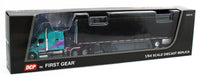 2023 DCP 1:64 *AQUA & BLACK* Peterbilt 579 & Utility 53' ROLL TARP TRAILER NIB