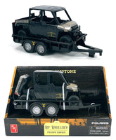 1:20 AMT Big Country *YELLOWSTONE* Rip's POLARIS Ranger ATV & Trailer *NIB*