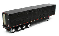 2023 DCP 1:64 *BLACK & WHITE* Peterbilt 389 Flattop w/QUAD AXLE Wilson Livestock