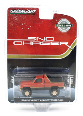 1:64 GreenLight *SNO CHASER* 1984 Chevrolet K-10 *WEATHERED DIRTY EDITION* NIP!