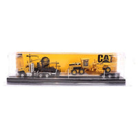 1:87 DIECAST MASTERS *CATERPILLAR CAT* CT660 Semi w/Lowboy & 163H Motor Grader