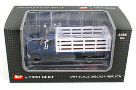 NEW 2021 1:64 DCP *BLUE & WHITE* GMC 6500 Tandem-Axle STAKEBED TRUCK  *NIB*