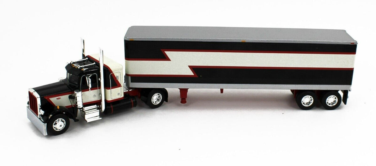 1/64 DCP BLACK PETERBILT 359 TRI AXLE W/ 36
