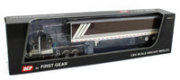 2023 DCP 1:64 *BROWN & CREAM* Peterbilt 359 63" Midroof w/DRY GOODS TRAILER NIB!