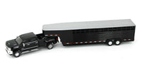 1:64 GreenLight *BLACK* 2018 Chevrolet Silverado Dually w/LIVESTOCK TRAILER NIP