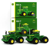 2022 ERTL 1:64 ONLY JOHN DEERE WA-14 & WA-17 Wagner Tractor SET *PRESTIGE* NIB