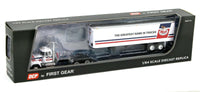 2022 DCP 1:64 *MACK TRUCKS* White Mack Super-Liner w/40' Vintage Trailer NIB