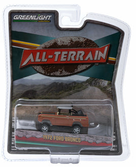 1:64 GreenLight *ALL-TERRAIN 1* Burnt Orange 1972 Ford Bronco Baja Racer *NIP*