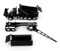 2022 DCP 1:64 *BLACK* Kenworth T880 Rogue Dump Truck & Transfer Dump Trailer NIB