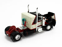 DCP 1:64 *BLACK CREAM Single Axle Peterbilt 359 36" Flattop 40' Vintage Trailer