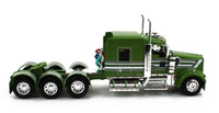 2023 DCP 1:64 *GREEN* Tri-Axle Kenworth W900L Aero Flattop w/LOWBOY & JEEP NIB