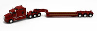2023 DCP 1:64 *RED* Tri-Axle Kenworth T660 Aerodyne w/Magnitude Lowboy NIB
