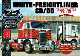 1:25 AMT White-Freightliner SD/DD 2 in 1 Semi Truck *PLASTIC MODEL KIT* SEALED