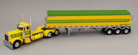 
              DCP 1:64 *YELLOW & GREEN* Peterbilt 379 Day Cab & LODE KING GRAIN TRAILER *NIB*
            