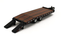 
              DCP 1:64 *BLACK* Tandem Axle BEAVERTAIL TAG TRAILER *DIECAST* NIB
            