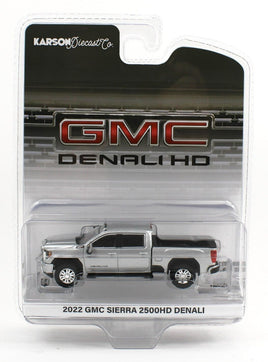 1:64 GreenLight *SILVER* 2022 GMC Sierra 2500HD Denali Crew Cab Pickup *NIP*