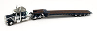 
              DCP 1:64 *BLUE & SILVER* Peterbilt 389 48" Midroof w/TALBERT 5553TA Flatbed NIB!
            