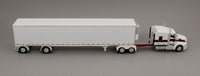 
              DCP 1:64 *WHITE & RED* Kenworth T660 Flattop w/53' Utility Reefer Trailer NIB
            