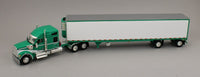 
              DCP 1:64 *GREEN & WHITE* Kenworth W990 Mid Roof w/53' Utility Reefer Trailer NIB
            