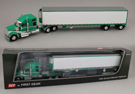 DCP 1:64 *GREEN & WHITE* Kenworth W990 Mid Roof w/53' Utility Reefer Trailer NIB