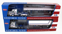 
              1:64 DCP *BICENTENNIAL PATRIOT* Peterbilt 352 COE & 359 Flattop *SEMI SET* NIB!
            