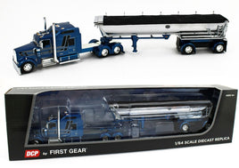 DCP 1:64 *BLUE* Kenworth W900L 86" Sleeper & CHROME MAC End Dump Trailer *NIB*