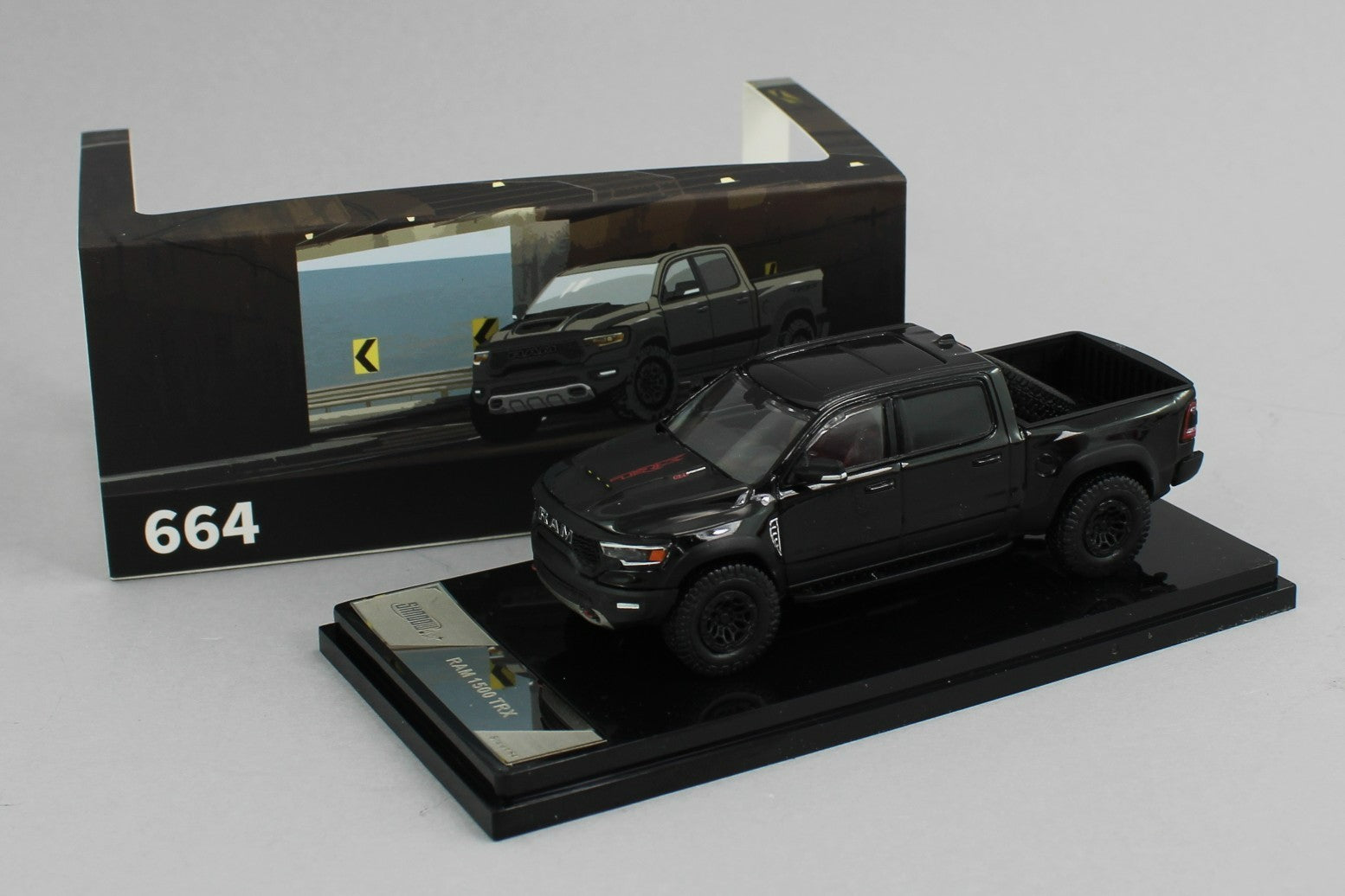 1:64 *SHADOW PRO* BLACK Dodge RAM TRX Pickup Truck *NIB*| mc2-toys