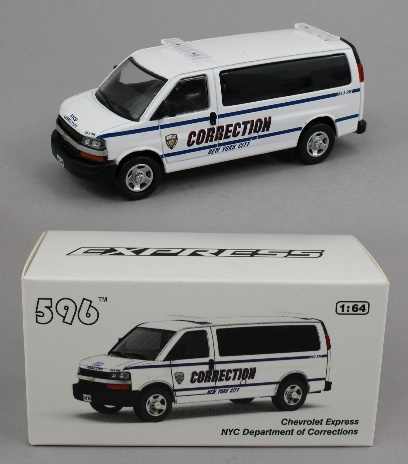 Chevrolet Express Diecast 1:64 *596 DIECAST* NYC Department Of