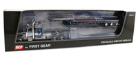 
              DCP 1:64 *BLUE & SILVER* Peterbilt 389 48" Midroof w/TALBERT 5553TA Flatbed NIB!
            