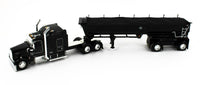 
              DCP 1:64 *BLACK* Kenworth W900L 86" Sleeper & CHROME MAC End Dump Trailer *NIB*
            