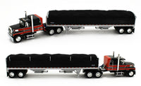 
              DCP 1:64 *BLACK & RED* FORD LTL 9000 Flattop & Wilson Grain Trailer *NIB*
            