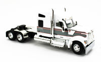 
              DCP 1:64 *WHITE & SILVER* Kenworth W990 High Roof & WILSON LIVESTOCK TRAILER NIB
            