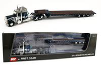 
              DCP 1:64 *BLUE & SILVER* Peterbilt 389 48" Midroof w/TALBERT 5553TA Flatbed NIB!
            