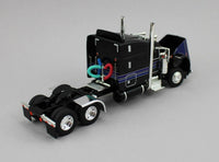 
              DCP 1:64 *BLACK & BLUE* Peterbilt 389 63" Midroof Container Trailer & Containers
            