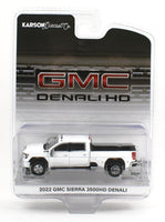 
              1:64 GreenLight *PAIR* Black & White 2022 GMC Sierra 3500HD Denali DUALLY *NIP*
            