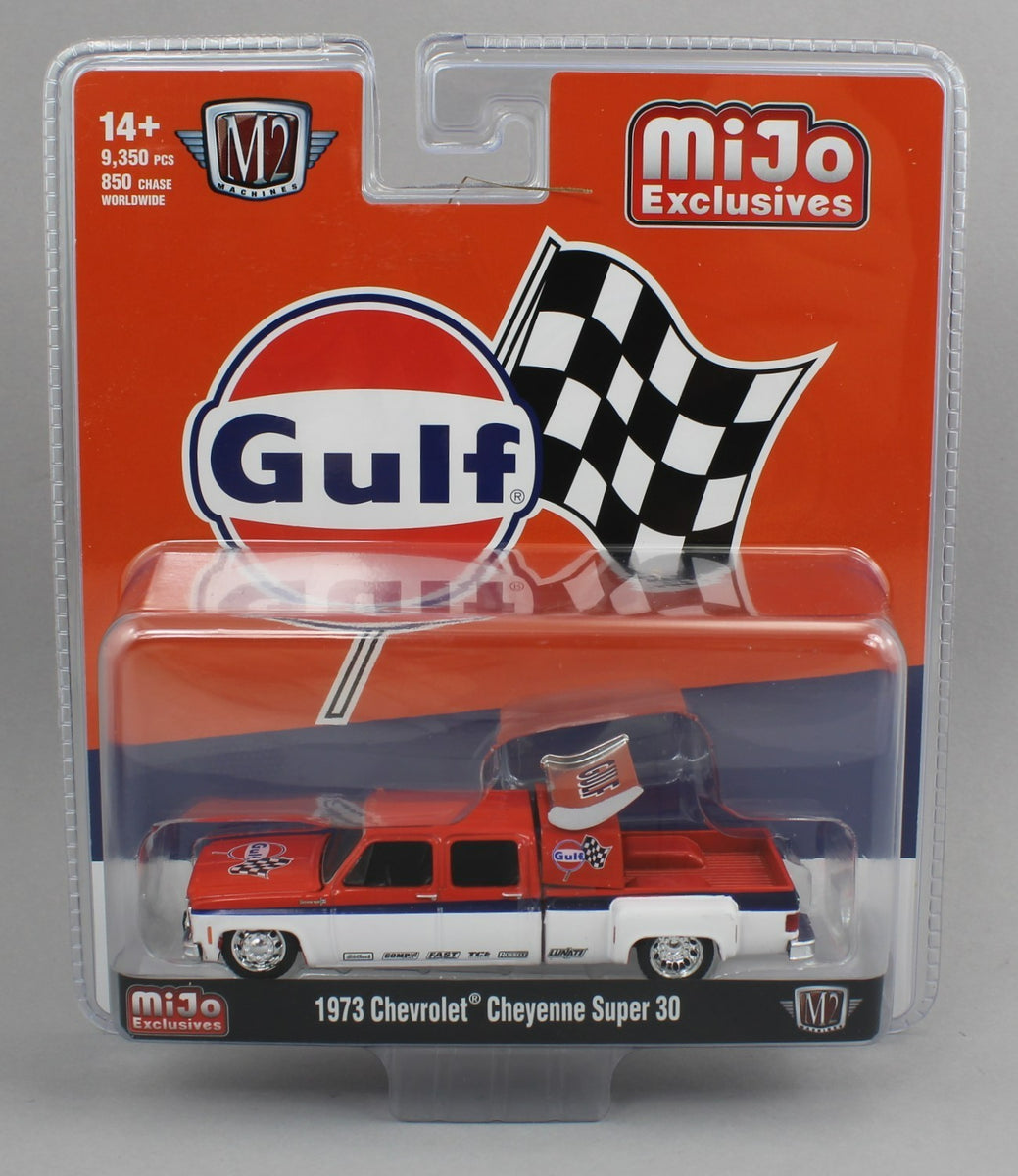 M2 MACHINES 1:64 MiJo *GULF RACING* 1973 Chevy Cheyenne Super 30 DUALL ...