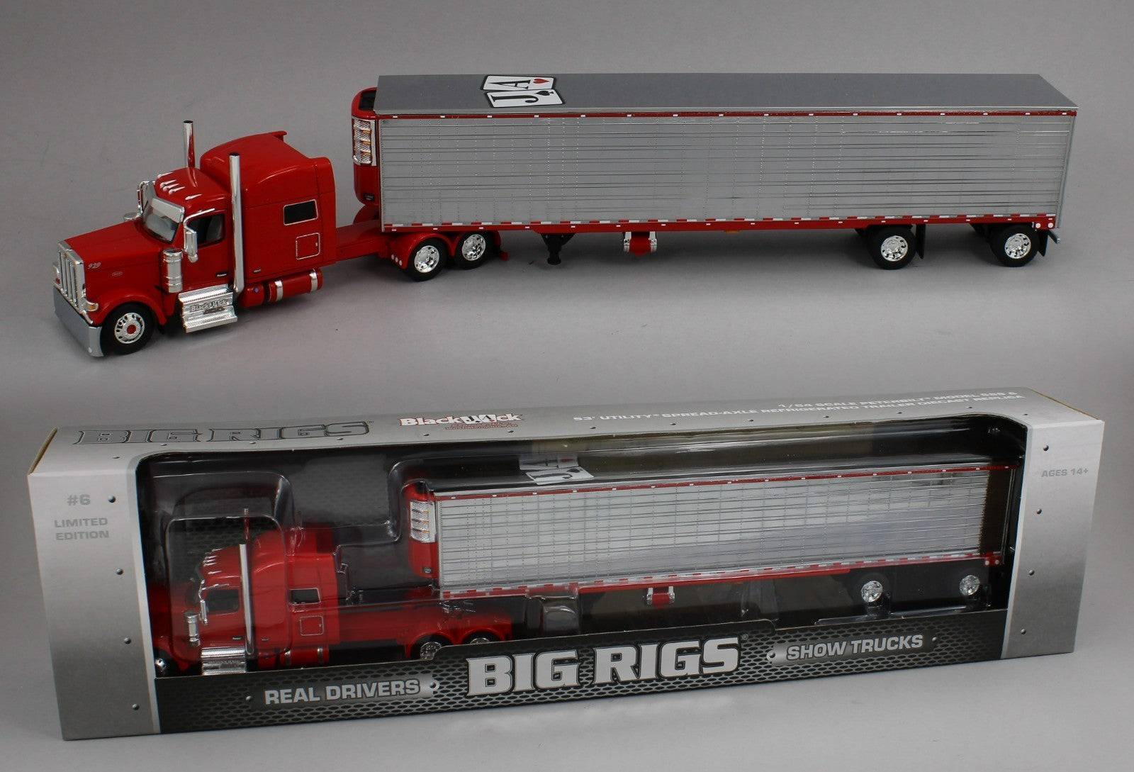 DCP 1:64 *BIG RIGS SERIES 2 #6* BLACKJACK Peterbilt 589 w/53
