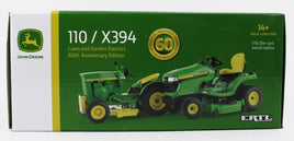 2024 ERTL 1:16 *JOHN DEERE* 60th Anni 110/X394 Lawn & Garden Tractor Mower SET