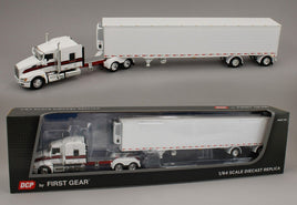 DCP 1:64 *WHITE & RED* Kenworth T660 Flattop w/53' Utility Reefer Trailer NIB