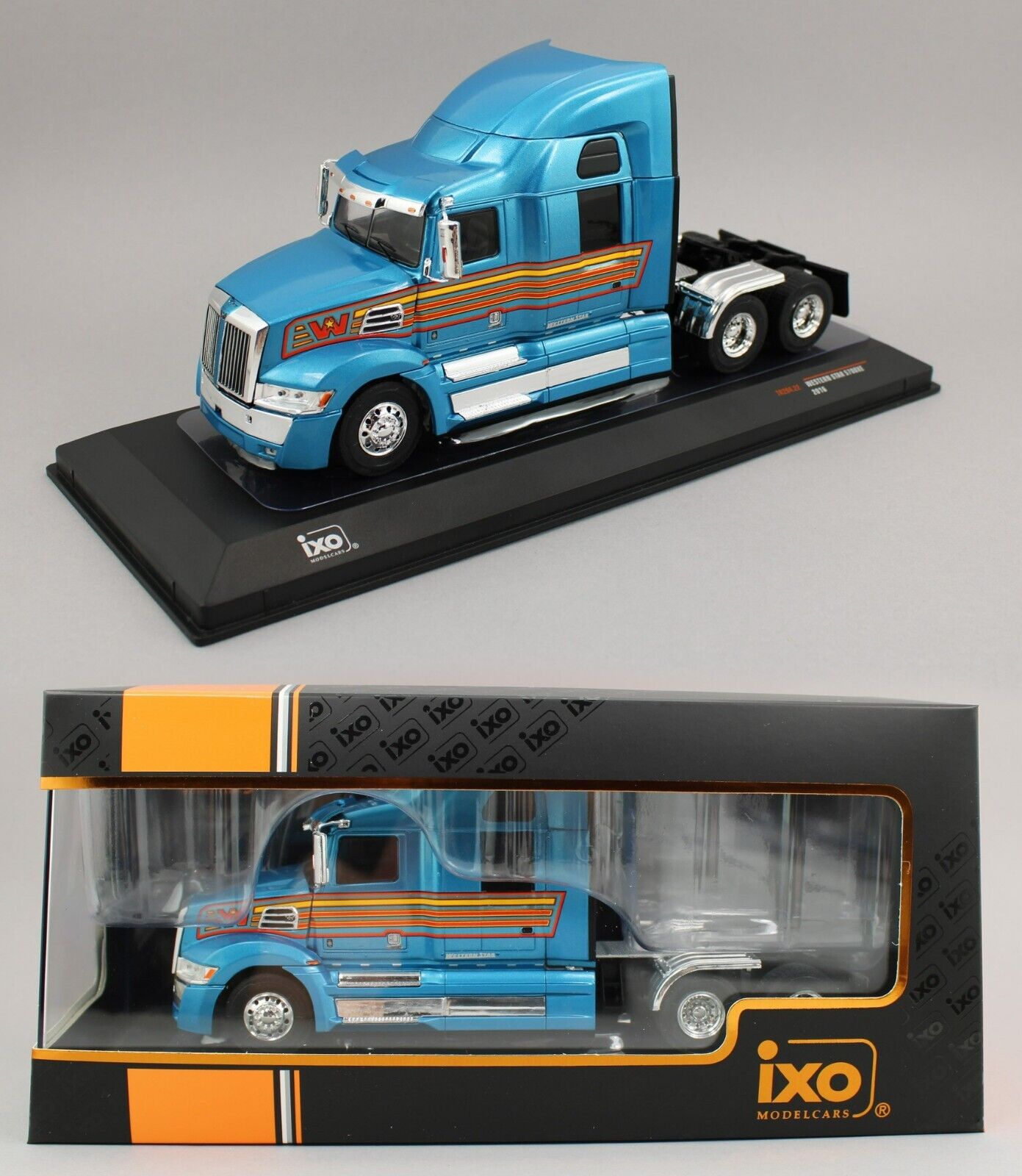 1:43 IXO Models *BLUE* 2016 Western Star 5700XE Semi Truck Diecast