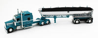 
              DCP 1:64 *AQUA* Kenworth W900L 86" Sleeper & CHROME MAC End Dump Trailer *NIB*
            