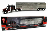 
              DCP 1:64 *RED & BLACK* Kenworth W990 High Roof & WILSON LIVESTOCK TRAILER NIB
            