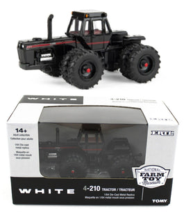 2024 NFTM ED ERTL 1:64 *WHITE* 4-210 *4wd* Tractor w/DUALS *BLACK CHASER* NIB!