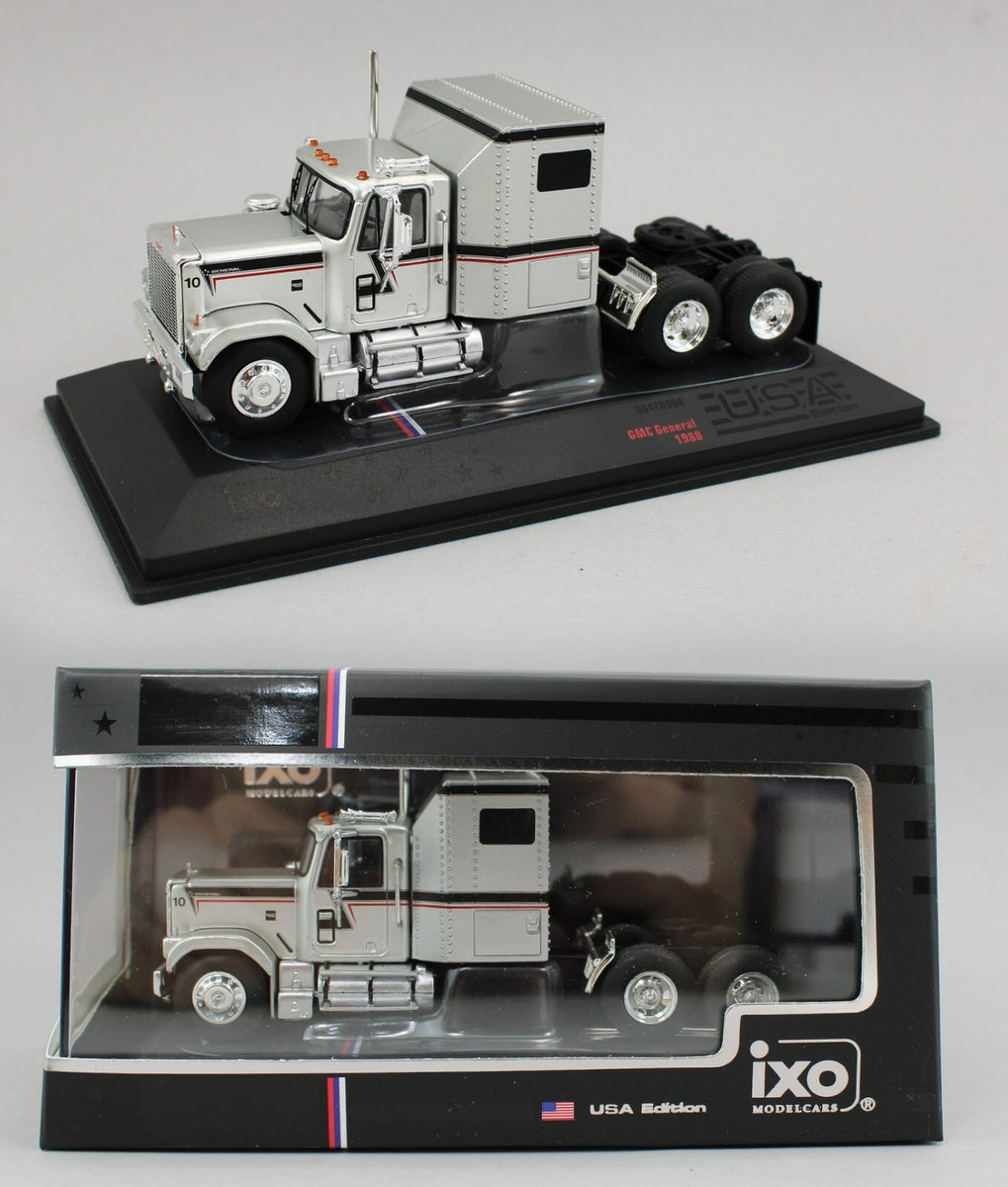 IXO Models 1:64 1980 GMC General Semi Truck - Silver - M & J Toys Inc. Die-Cast Distribution | Specializing in Die-cast Collectibles Since 1987 IXO Models 1:64 1980 GMC General Semi Truck - Silver - M & J Toys Inc. Die-Cast Distribution | Specializing in Die-cast Collectibles Since 1987