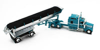 
              DCP 1:64 *AQUA* Kenworth W900L 86" Sleeper & CHROME MAC End Dump Trailer *NIB*
            