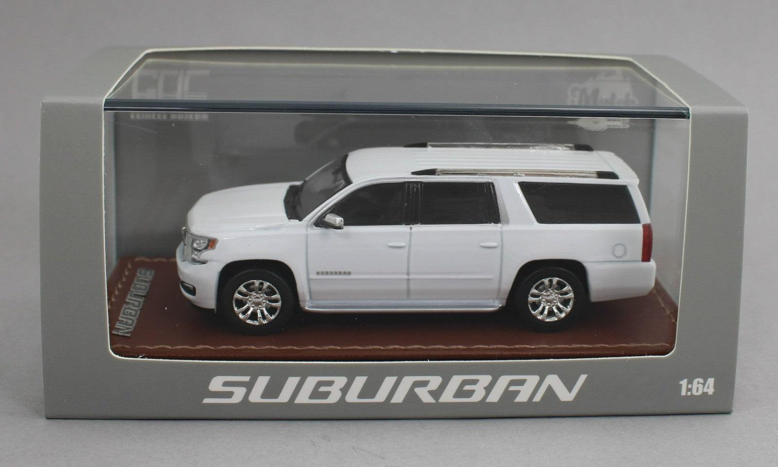 1:64 GOC *WHITE* 2015 Chevrolet SUBURBAN SUV Diecast *HIGH