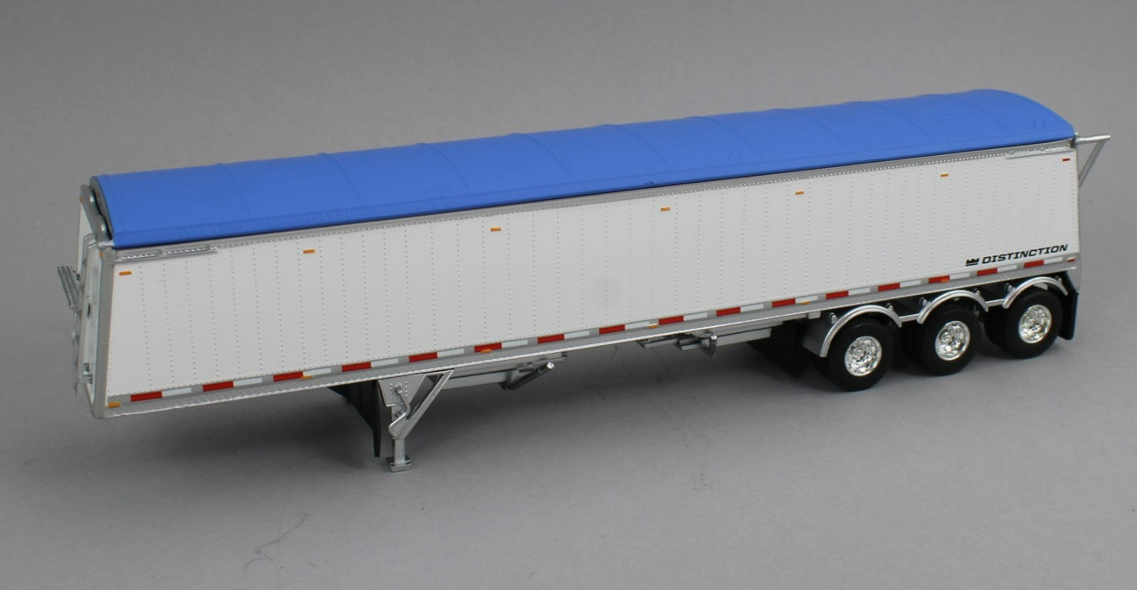 DCP 1:64 *WHITE* Lode King Distinction Hopper TRI-AXLE Grain Trailer ...