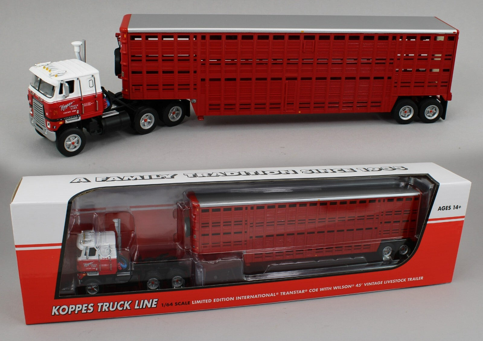 DCP 1:64 *KOPPES TRUCK LINE* International Transtar & Vintage