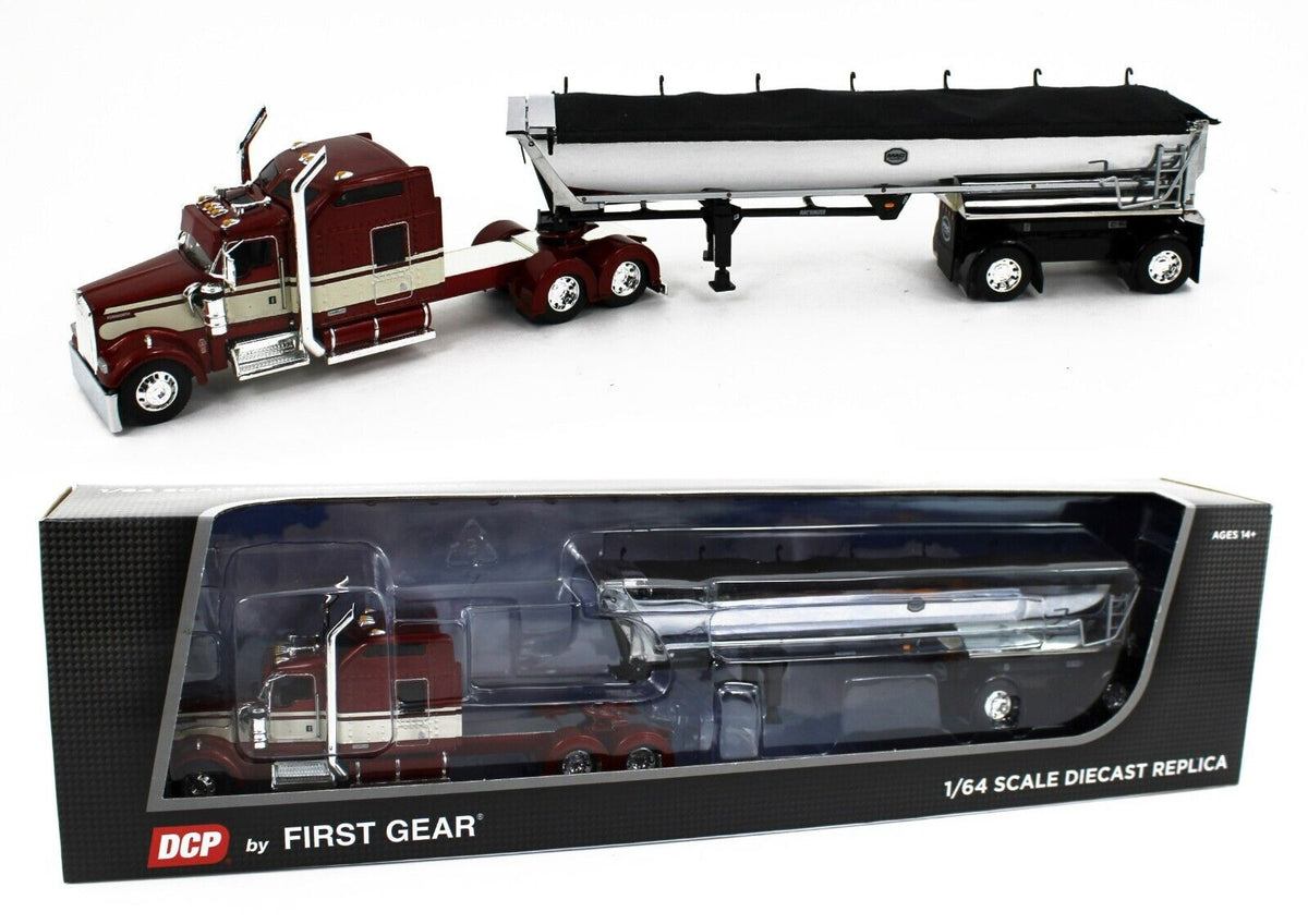 1/64 Red/Chrome Kenworth T800 Semi Truck with Chrome East Genesis II E 1/64 Red/Chrome Kenworth T800 Semi Truck with Chrome East Genesis II E
